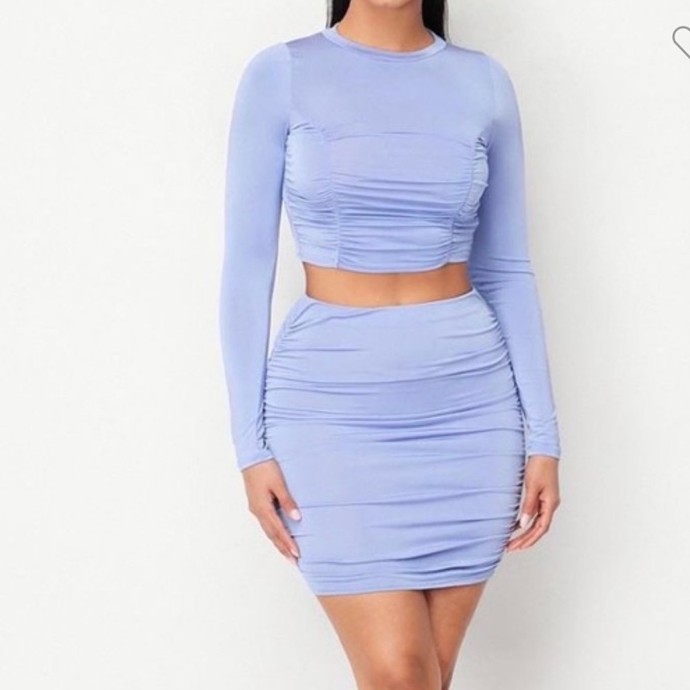 Two Piece Mini Skirt Set